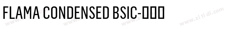 FLAMA CONDENSED BSIC字体转换